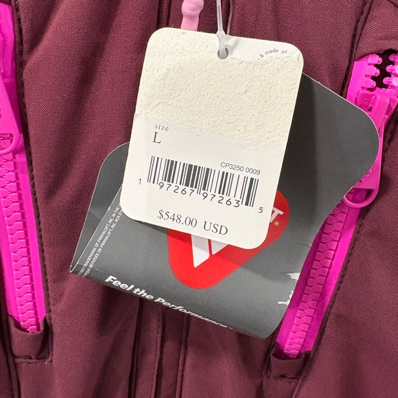 FP Movement by Free People Burgundy Jumpsuit with Pink Accents - Picture 2 of 4